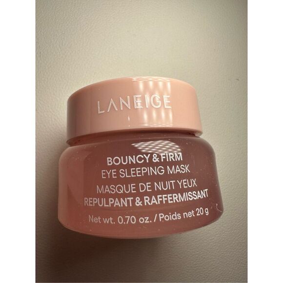 LANEIGE Bouncy & Firm Eye Brightening Sleeping Mask 20g with Peony + Collagen Co - Picture 1 of 6